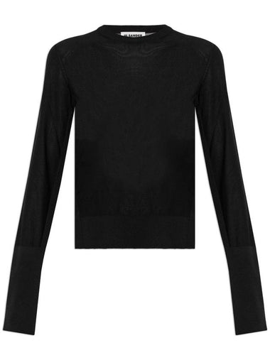 JIL SANDER Crewneck Sweater, Women's, Black - JIL SANDER - BALAAN 1