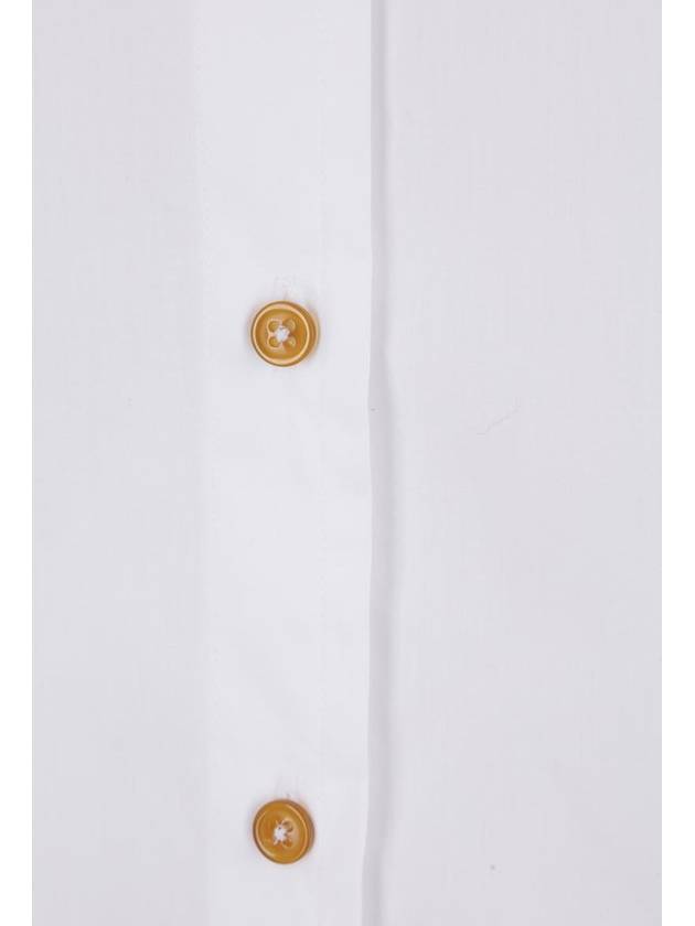 Deconstructed Button-Up Long Sleeve Shirt White - VIVIENNE WESTWOOD - BALAAN 5