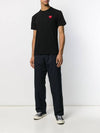 Red Heart Waffen TShirt Black P1T108 - COMME DES GARCONS - BALAAN 3