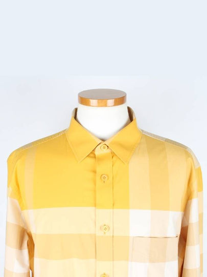 Check shirt yellow XL 105 - BURBERRY - BALAAN 2