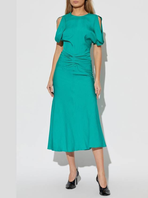 Victoria Beckham Draped Dress, Women's, Green - VICTORIA BECKHAM - BALAAN 3