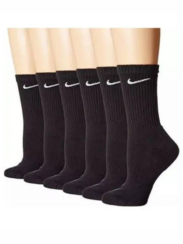 Everyday Cushioned Socks 3 Pack Black - NIKE - BALAAN 2