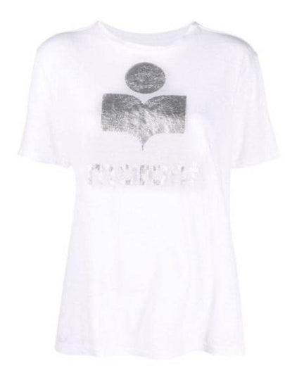 Zwell Logo Print Short Sleeve T-Shirt White - ISABEL MARANT - BALAAN 2