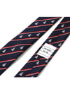 Sailboat Classic Striped Silk Tie - THOM BROWNE - BALAAN.