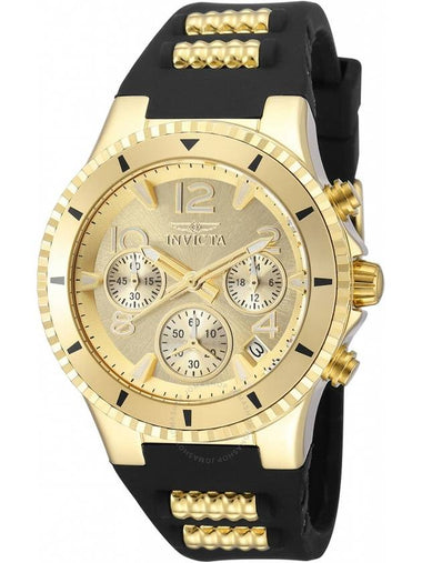 Invicta BLU Chronograph Quartz Gold Dial Ladies Watch 36909 - INVICTA - BALAAN 1