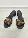 Monogram Dauphin Lock It Mule Slippers 37 5 - LOUIS VUITTON - BALAAN 3