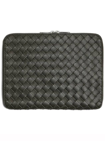 Classic Intrecciato Zipper Clutch Bag Camping - BOTTEGA VENETA - BALAAN 1