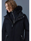 Edwardian Blue Fur Hooded Down Parka Black - MACKAGE - BALAAN 3