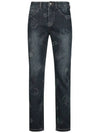 Men s Jacquard Pattern Washed Tension Denim Jeans JB4A515 - LUX GOLF - BALAAN 2