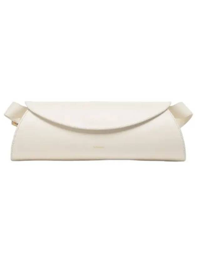 Medium Canolo Shoulder Bag White - JIL SANDER - BALAAN 1