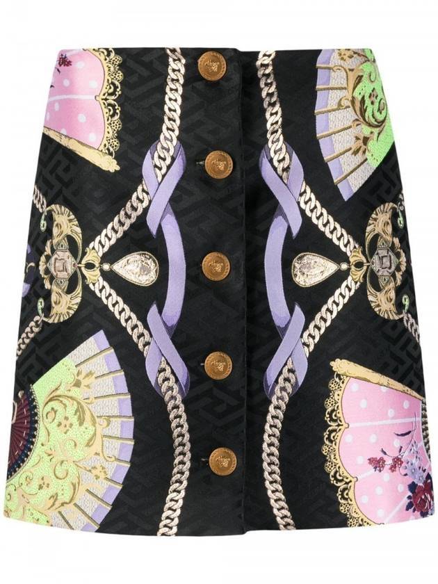 Mini A-Line Skirt - VERSACE - BALAAN 1