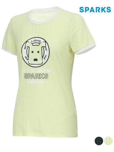 Short Sleeve Round T-Shirt SL2LTR036 - SPARKS - BALAAN 1