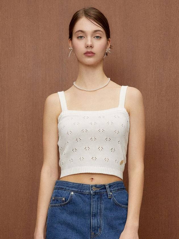 Punching knit top_Ivory - ITER - BALAAN 1