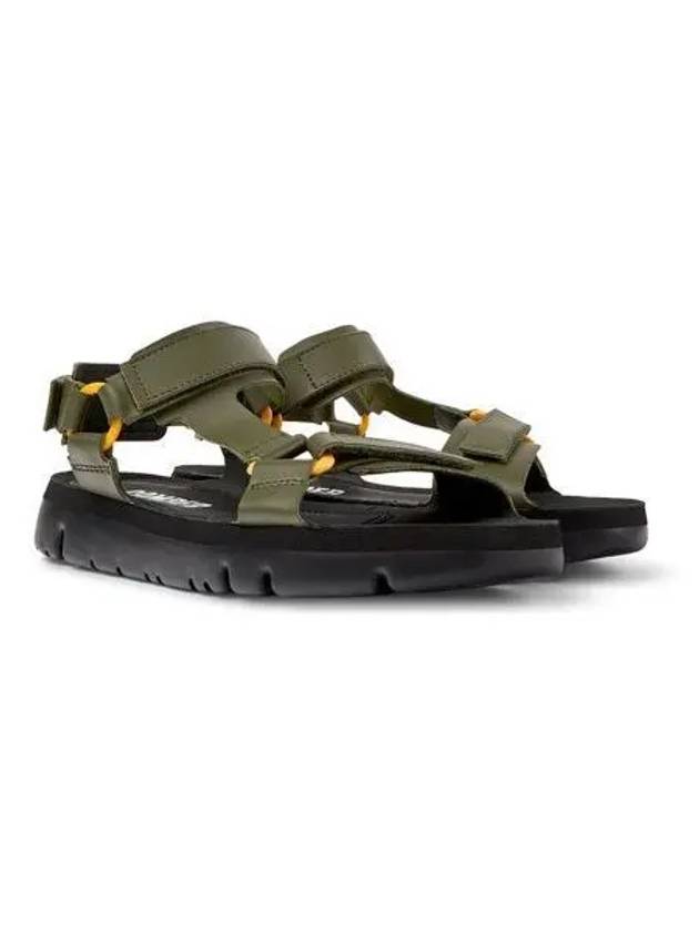 Oruga Leather Sandals Green - CAMPER - BALAAN 2