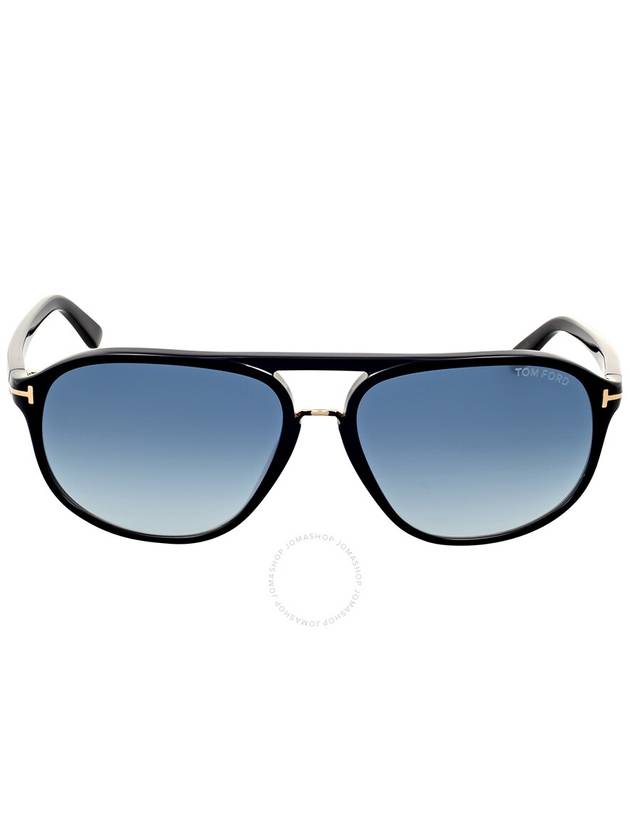 Sunglasses FT0447 01P GLOSSY BLACK GREEN GRAD - TOM FORD - BALAAN 2