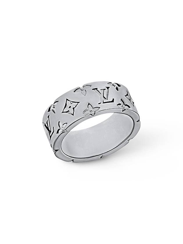 LV Mosaic Ring Silver - LOUIS VUITTON - BALAAN 3