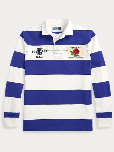 Classic fit striped jersey rugby shirt 710950789001 - POLO RALPH LAUREN - BALAAN 1