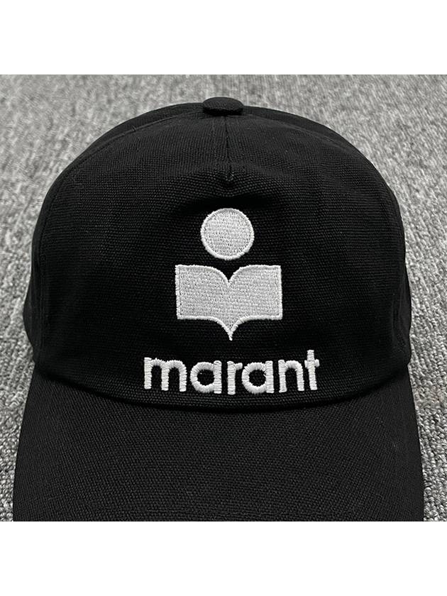 Tyron Logo Cotton Ball Cap Black - ISABEL MARANT - BALAAN 7