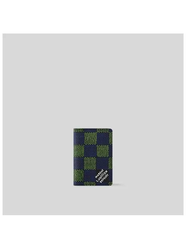 Pocket Organizer Card Wallet Blue Green - LOUIS VUITTON - BALAAN 2