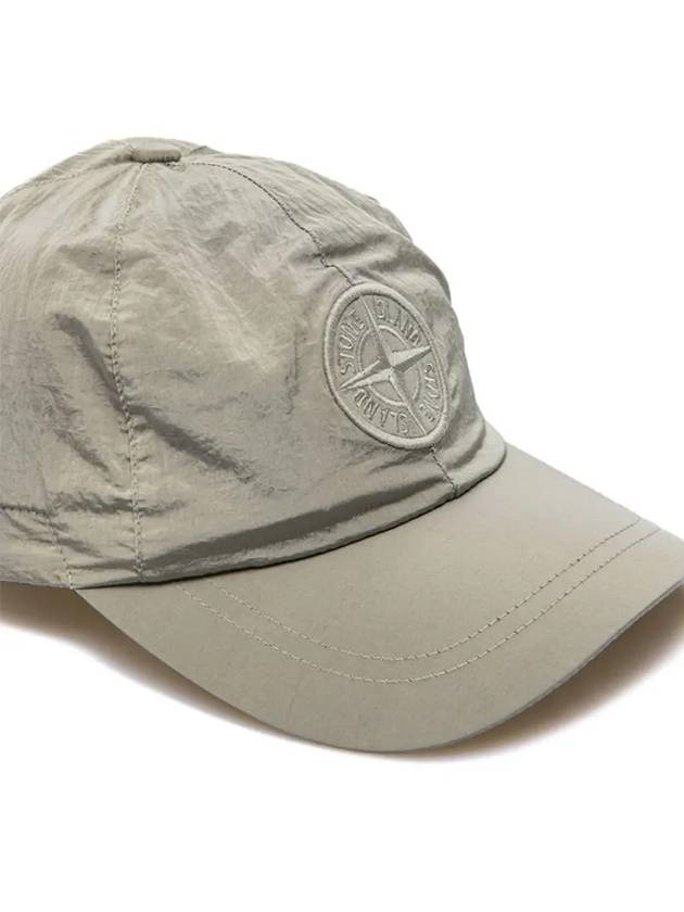 Nylon Logo Ball Cap Grey - STONE ISLAND - BALAAN 5