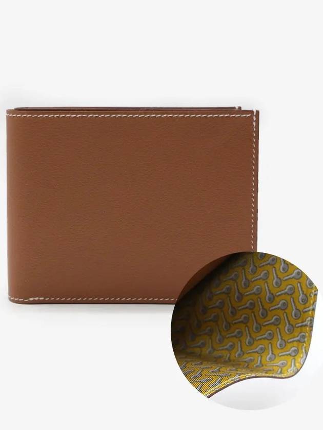 Citizen Twill Compact Card Wallet Gold Sun - HERMES - BALAAN 3