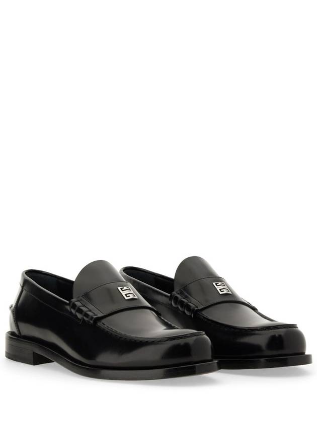 Mr G Mocassin Leather Loafers Black - GIVENCHY - BALAAN 4