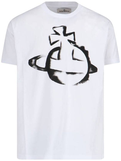 Orb Logo Classic Short Sleeve T-Shirt White - VIVIENNE WESTWOOD - BALAAN 2