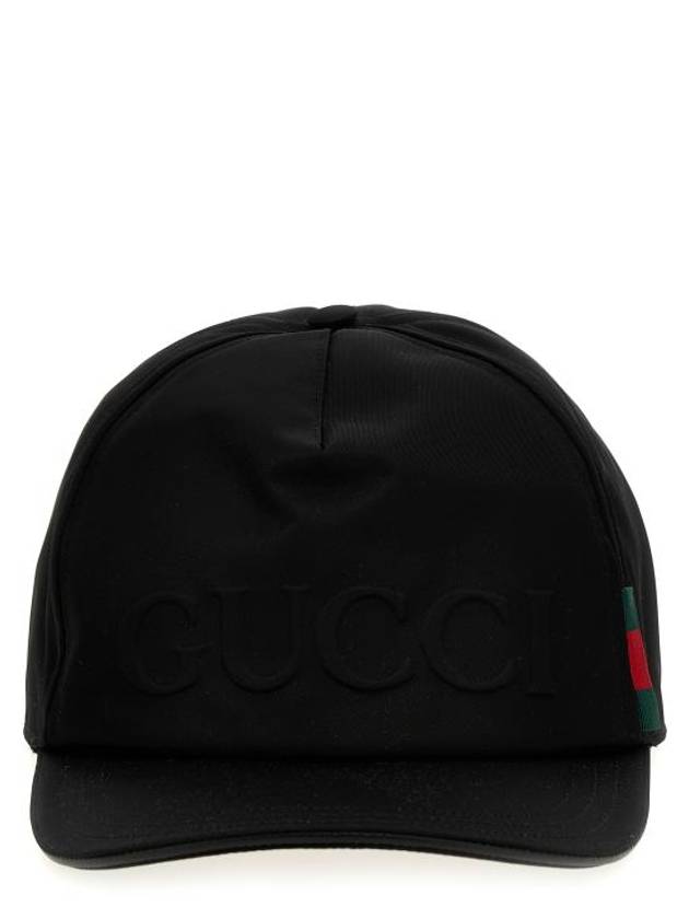 Logo Nylon Ball Cap Black - GUCCI - BALAAN 1