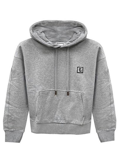 Back logo cotton hooded top gray - WOOYOUNGMI - BALAAN 2