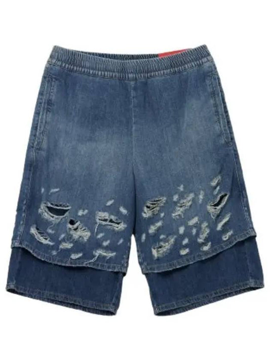 Horti Shorts Pants Blue - DIESEL - BALAAN 1