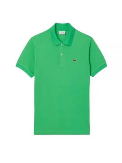 Men's Logo Classic Fit Cotton Short Sleeve Polo Shirt Green - LACOSTE - BALAAN 2