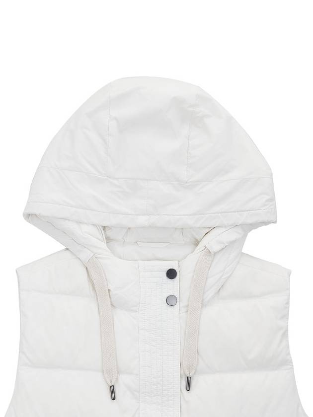 Women's Padded Vest White - BRUNELLO CUCINELLI - BALAAN 4