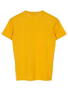 Angera Crewneck Cotton Short Sleeve T-Shirt Yellow - LORO PIANA - BALAAN 3