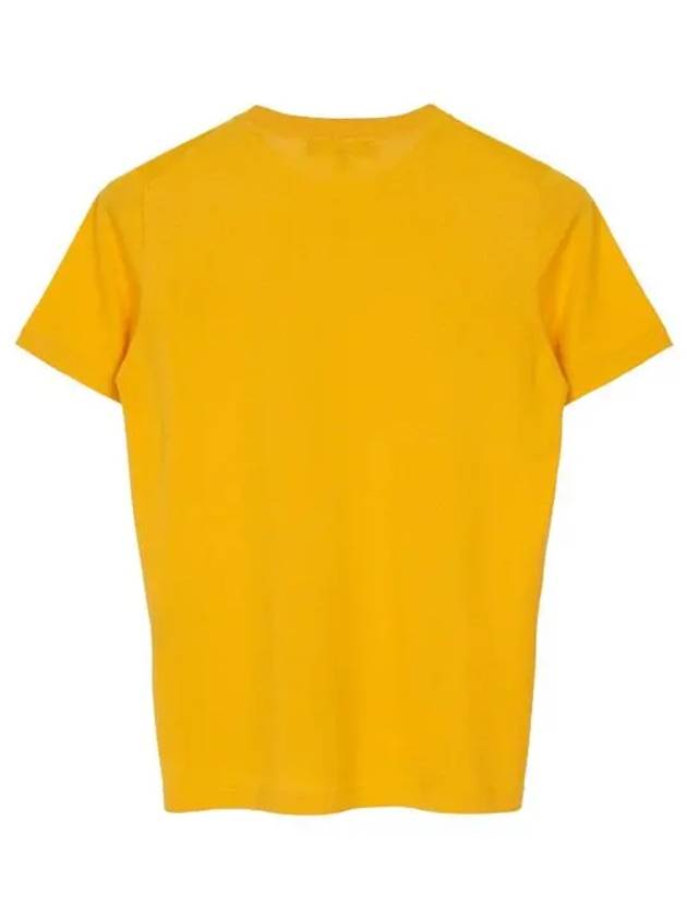 Angera Crewneck Cotton Short Sleeve T-Shirt Yellow - LORO PIANA - BALAAN 3