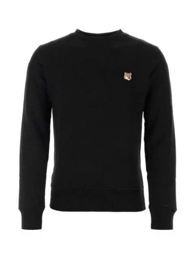 Fox Head Patch Regular Sweatshirt Black - MAISON KITSUNE - BALAAN 2