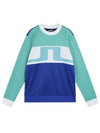 Jones Crew Neck Sweatshirt Bright Aqua - J.LINDEBERG - BALAAN 2