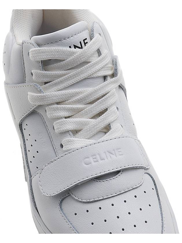 CT02 Velcro Mid-Top Sneakers Optic White - CELINE - BALAAN 9
