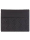 Intrecciato Leather Card Wallet Espresso - BOTTEGA VENETA - BALAAN 1