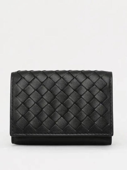 Intrecciato Small Card Wallet Black - BOTTEGA VENETA - BALAAN 2