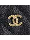 Classic Zipped Coin Purse Grained Calfskin & Gold Black - CHANEL - BALAAN 8