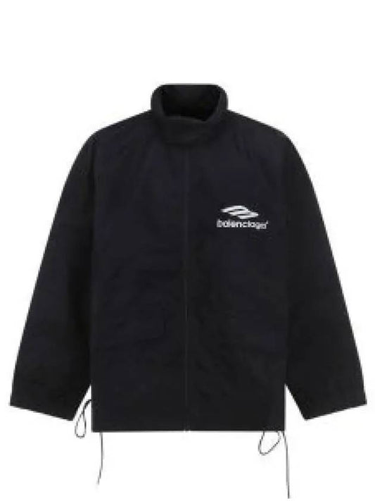 Logo Zip-Up Jacket Black - BALENCIAGA - BALAAN 2