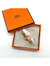 Clic H Bracelet Rose Gold Blanc - HERMES - BALAAN 5