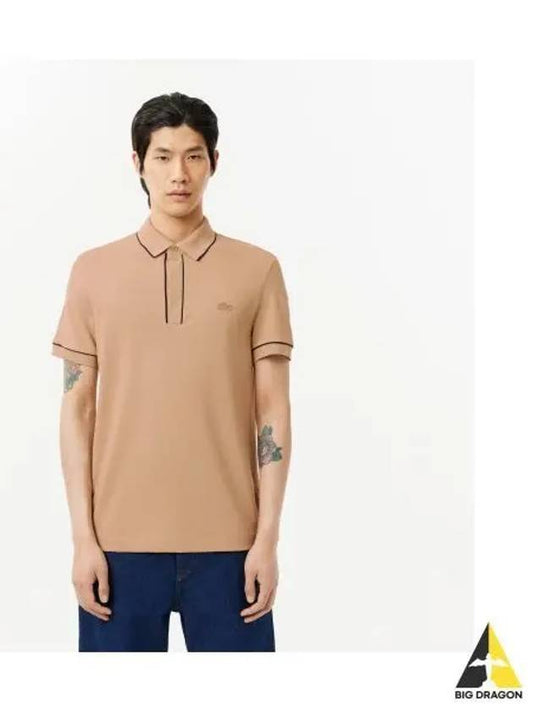 Men s Smart Paris Polo Beige - LACOSTE - BALAAN 1