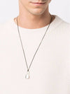 Small Padlock Leather Necklace Silver - AMBUSH - BALAAN 5