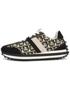 Gancini Monogram Low Top Sneakers Black Beige - SALVATORE FERRAGAMO - BALAAN 5