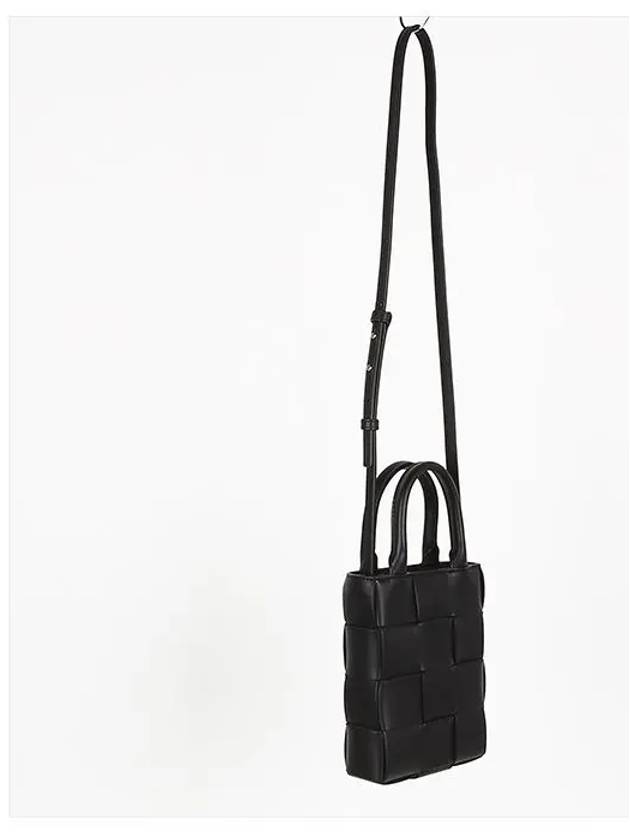 Cassette Mini Tote Black - BOTTEGA VENETA - BALAAN 5