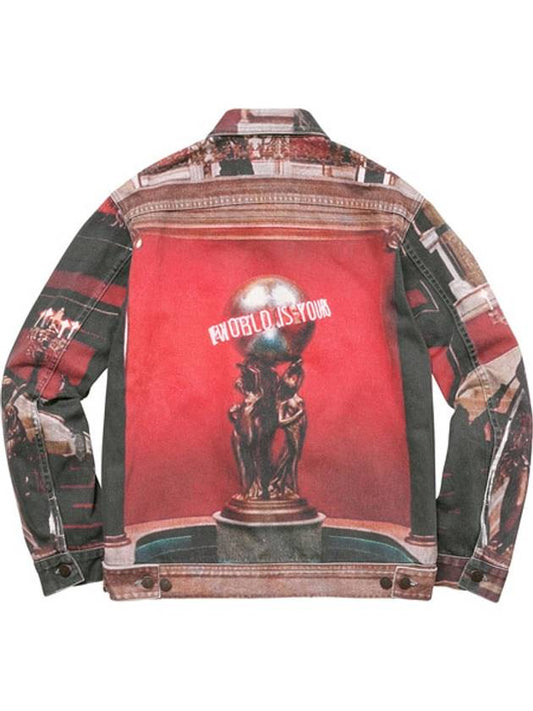 Scarface The World Is Yours Denim Jacket Multi - SUPREME - BALAAN 2