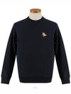 Chillax Fox Patch Classic Sweatshirt Navy - MAISON KITSUNE - BALAAN 3