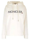 Embroidered logo hooded top white - MONCLER - BALAAN 2