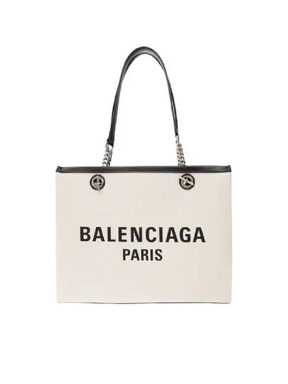 Duty Free Canvas Tote Bag White - BALENCIAGA - BALAAN 2